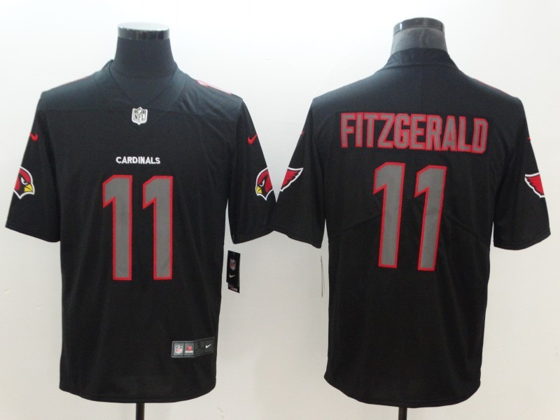 Men's Arizona Cardinals Larry Fitzgerald #11 Black Jersey